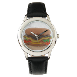 De Pulso Relógio do Hamburger dos miúdos
