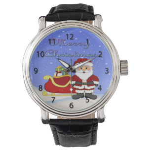 De Pulso Relógio do papai noel do Feliz Natal