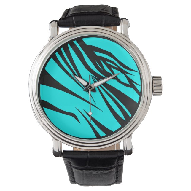 De Pulso Relógio Jazzy Zebra Pizzazz (Frente)