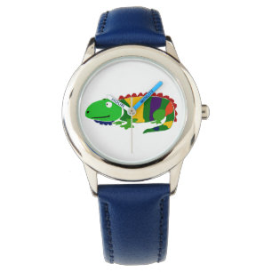 De Pulso Relógio primitivo Funky da iguana da arte