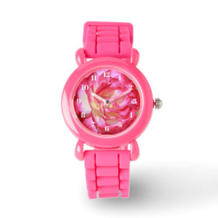 De Pulso Relógio Rosa Rosa Rosa Cor-de-Rosa Rosa Cor-de-Ros