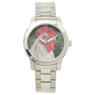 De Pulso Rostro Branco Marrom, Grande Relógio Unisex.