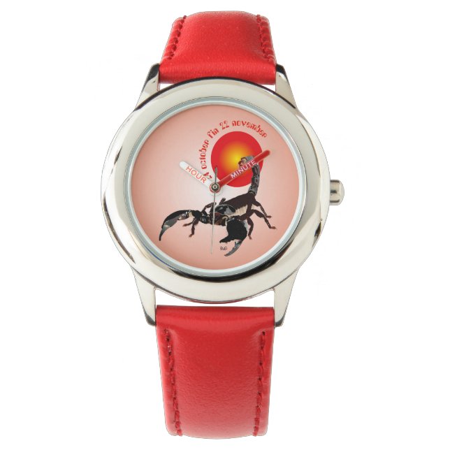 De Pulso Scorpiun 24 october fin 22 relógio November (Frente)