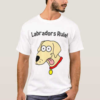 De "regra Labradors!" O t-shirt dos homens