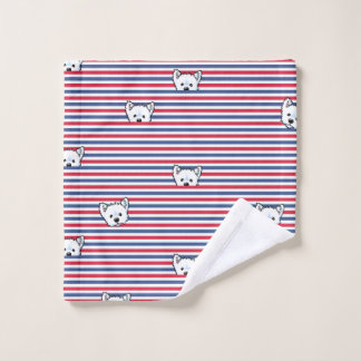 De Rosto KiniArt Peekaboo Westies Bath Toalha
