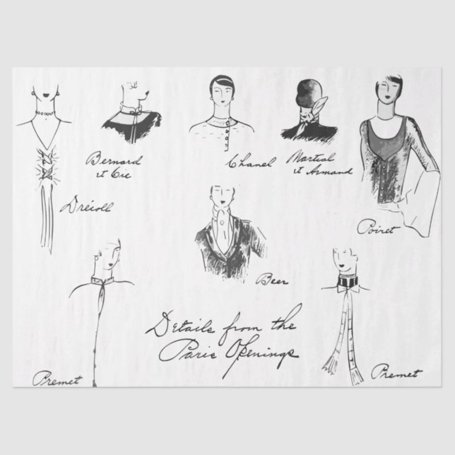 De Seda 1925 Papel Tecidual das Modas Francesas (Frente )