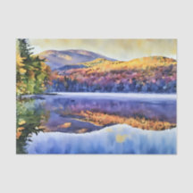 Adirondacks no outono Heart Lake Papel Tissue