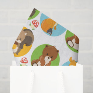 De Seda Animais da Floresta - Papel tecidular do Partido