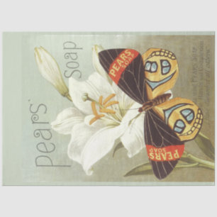 De Seda Art Nouveau Poster Soap Decoupage Papel Tecidual