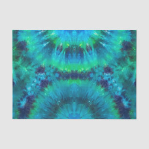 De Seda Artesanato com papel tecidos em azul, verde, colan
