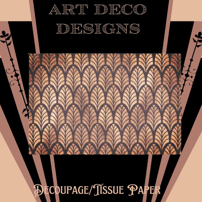 De Seda Artigo Deco Bronze - Papel Tecidual para Decomputa (Criador carregado)