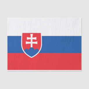 De Seda Bandeira do Papel Tecido da Eslováquia
