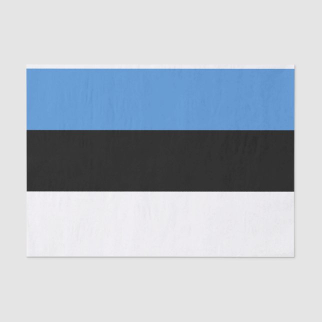 De Seda Bandeira do Papel Tecido da Estônia (Frente )