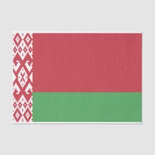 De Seda Bandeira Patriótica da Bielorrússia em Papel Tissu