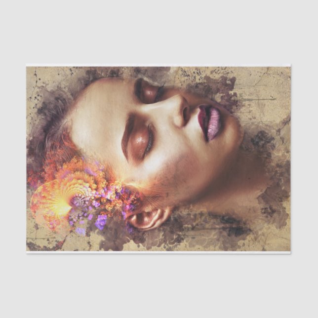 De Seda Belo Papel Tecido (Frente )