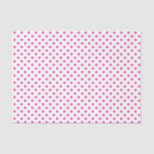 De Seda Bolinhas rosa no papel branco