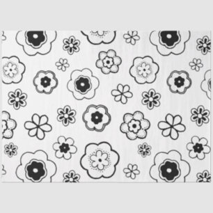 De Seda cartoon flores papel tecidular