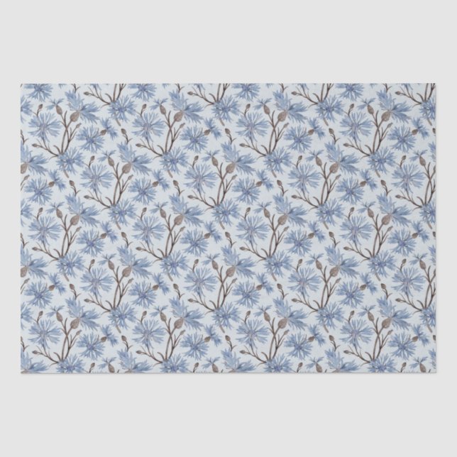 De Seda Cornflower (Pewter/Platinum) - Papel Tecido (Frente )
