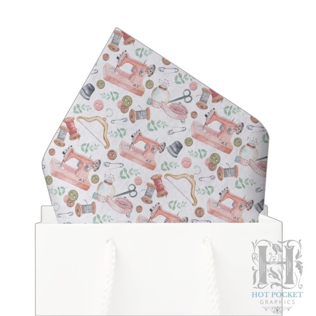 De Seda Costurando Papel Tissue (Criador carregado)
