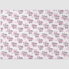 De Seda Eu Te Amo Papel Tecidual