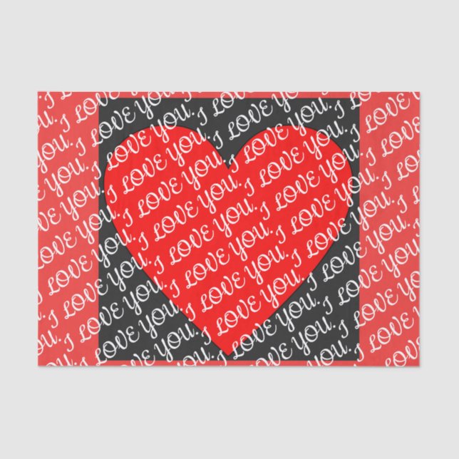 De Seda EU TE AMO Papel Tecidual (Frente )