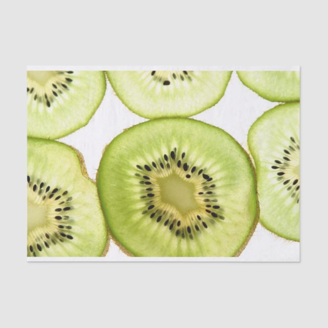 De Seda Fruta Kiwi - Papel (Frente )