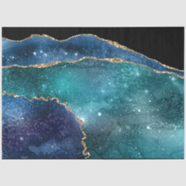 De Seda Galaxy Agate Series Design 22 Tecido Papel