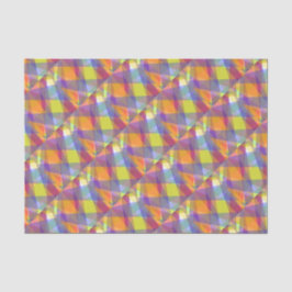 De Seda Geométrico - Papel Tecido