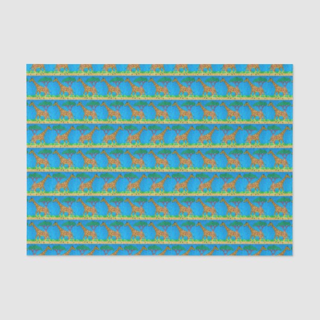 De Seda Girafa - Papel Tissue (Frente )