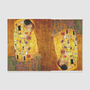 De Seda Gustav Klimt, O Beijo, Papel Tecido