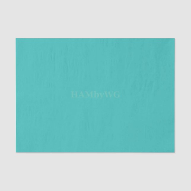 De Seda HAMbyWG - Papel Tecido - Aqua (Frente )