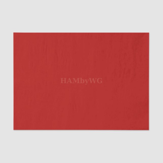 De Seda HAMbyWG - Papel tecidular - Redddd (Frente )