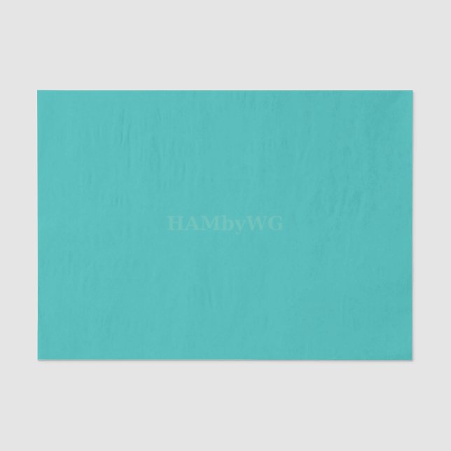 De Seda HAMbyWG - Papel Tissue - Aqua (Frente )