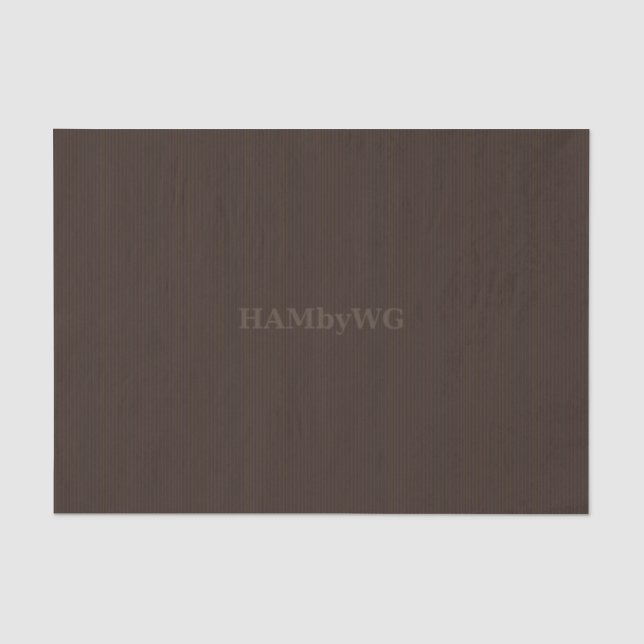 De Seda HAMbyWG - Papel Tissue - Marrom Chocolate (Frente )