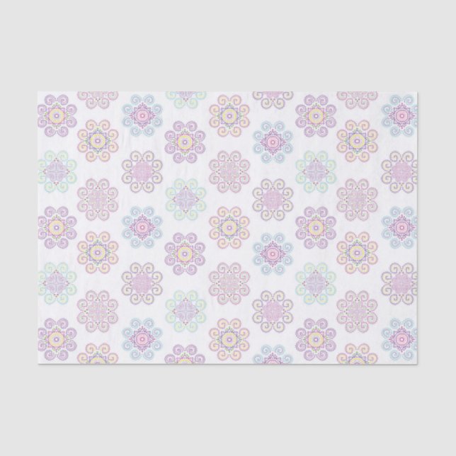 De Seda Hmong Inspirado, Papel Tecidual Brilhante (Frente )
