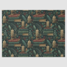 Livro Acadêmico Escuro Papel Tecidual Lover