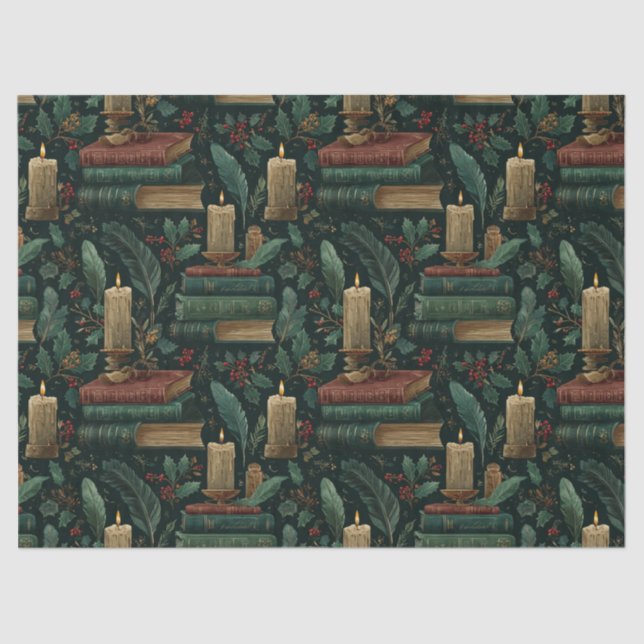 De Seda Livro Acadêmico Escuro Papel Tecidual Lover (Frente )