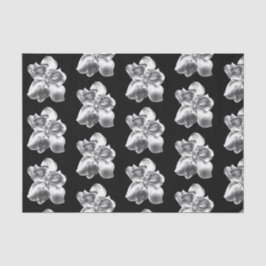 De Seda Magnolias metálicas em papel tecidular