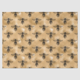 De Seda Mel Bee Series Design 14 Papel Tecido