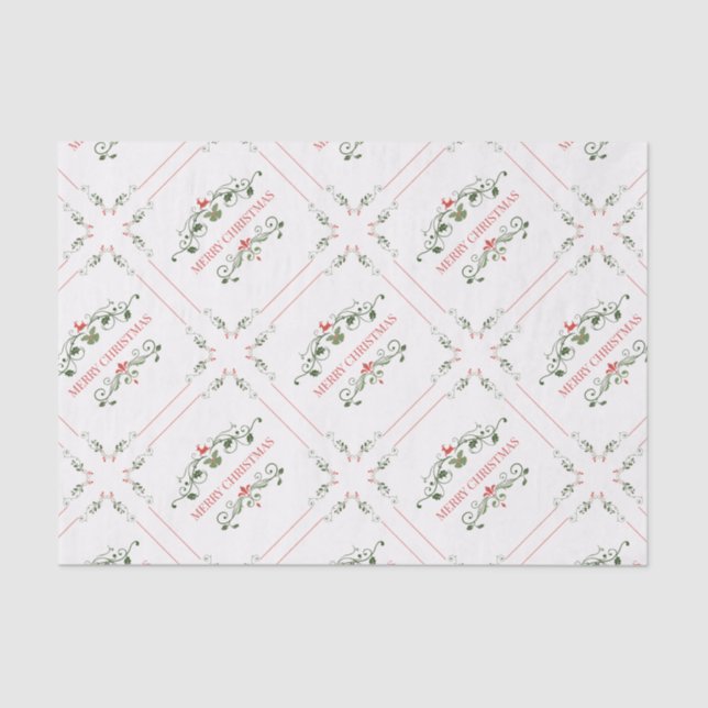 DE SEDA MERRY CHRISTMAS TISSUE PAPEL (Frente )