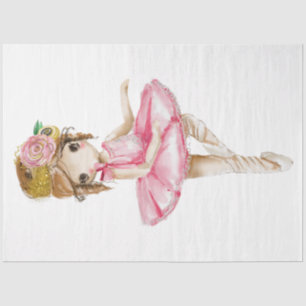 De Seda Minha Série Pequena Bailarina Design 28 Papel Teci