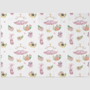De Seda Minha Série Pequena Bailarina Design 3 Papel Tecid