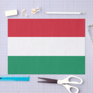 De Seda Moda da Hungria, papel tissue da bandeira húngara