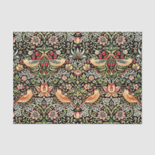 De Seda Morango Ladrão William Morris Papel Tecido