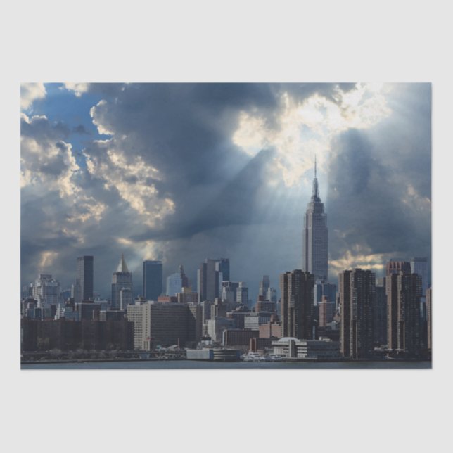 De Seda Nova Iorque - Desligar 15x20 Papel Tecido (Frente )