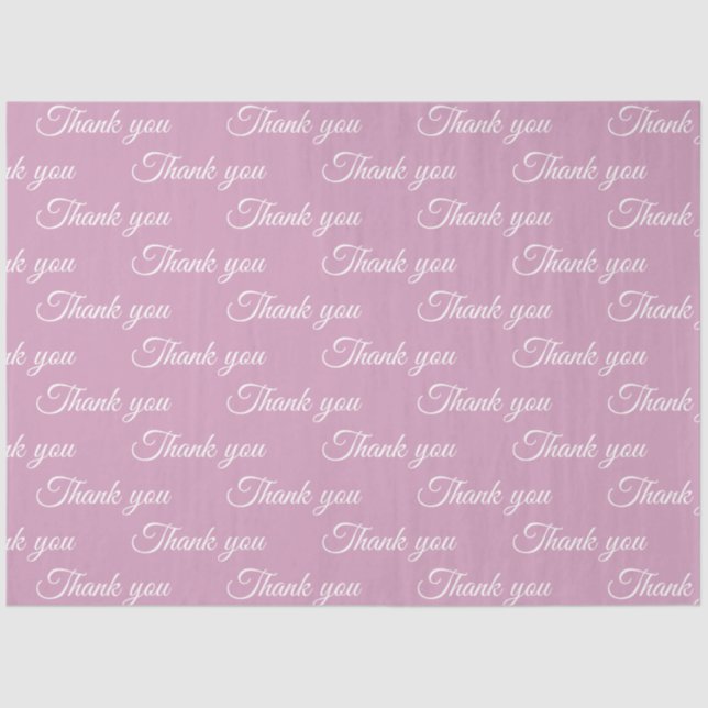 De Seda Obrigado Papel embrulhado (Frente )