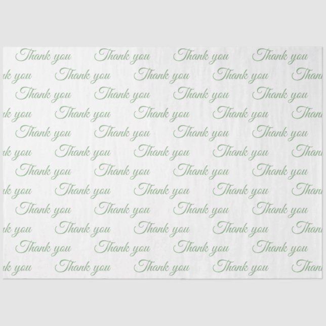 De Seda Obrigado Papel embrulhado (Frente )