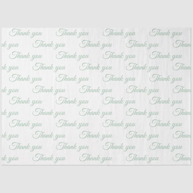 De Seda Obrigado Papel embrulhado (Frente )