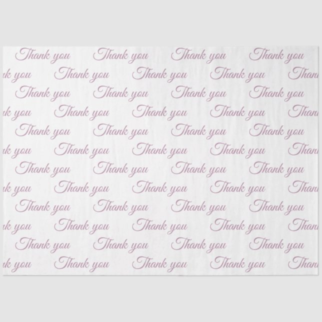 De Seda Obrigado Papel embrulhado (Frente )