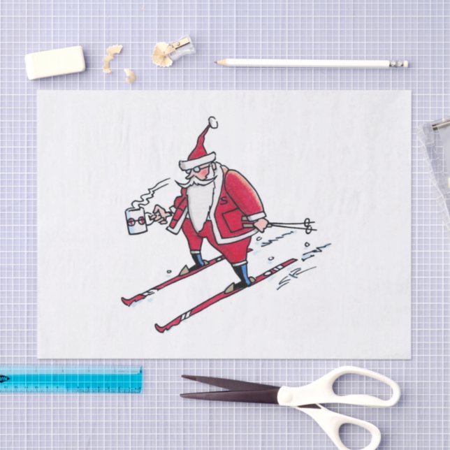 De Seda Papais noeis Papel tecidular grande (Arte )